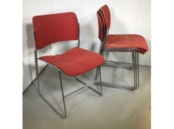 Set Of Four (4) Fantastic GF Chairs By David Rowland 40/4 Chair - Made In April Of 1973 - Great Chairs !