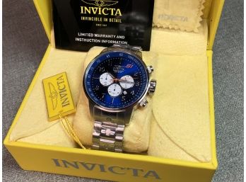 Awesome Brand New $695 INVICTA Mens Chronograph Watch - S1 RALLY Model - Would Make GREAT Gift ! BRAND NEW !