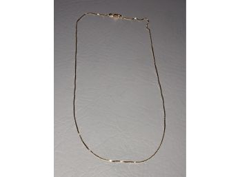 Brand New ALL 14KT GOLD Box Chain 16' Necklace - 14kt Yellow Gold - 1.4 DWT / 2.1 Grams - Great Gift Item !