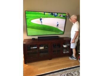 Spectacular $3,700 SAMSUNG 75' Flat Screen TV - HD - UN75MU800DF With One Connect Box / And All Cables