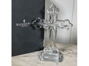 Brand New Never Used Large WATERFORD CRYSTAL Cross - In Original Box - Beautiful Piece !