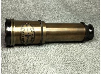 Incredible Antique Style Brass Telescope - Dollond - London - All Solid Brass - Wonderful Display Piece !