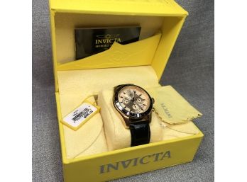 Fantastic $595 INVICTA Mens Chronograph With Black Crocodile Strap - Brand New In Box - Great Gift Idea !