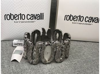 Fabulous $395 ROBERTO CAVALLI Cleopatra Cuff Bracelet Watch - AMAZING GIFT IDEA - New In Box - NEW / UNUSED