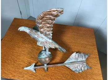 Absolutely Spectacular Mid 1800s Antique Eagle Weathervane SMALL SCALE Size - Zinc Head - VERY RARE PIECE