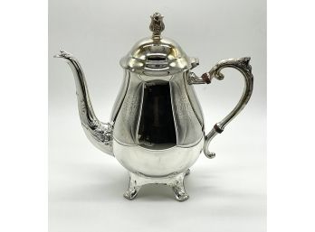 Vintage Silver Plate Tea Pot Marked FR Rogers