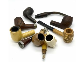 Lot Of Assorted Vintage Smoking Pipes