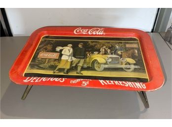 Vintage Coca Cola Touring Car Tray