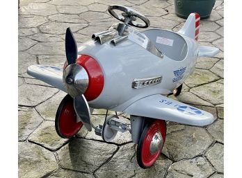 Metal Pursuit Airplane - Childs Pedal Car