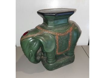 Vintage Wooden Elephant Plant Stand