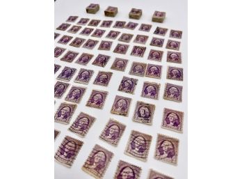 Lot Of Approximately 375 Very Rare Purple Violet 3Cent George Washington Stamps