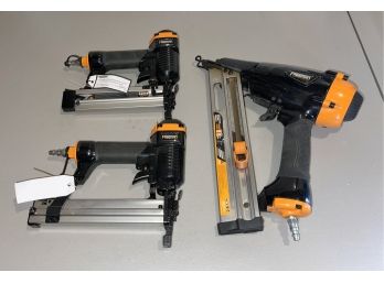 New Set Of Heavy Duty Freeman Tools - Stapler, Angle Nailer, And Brad Nailer