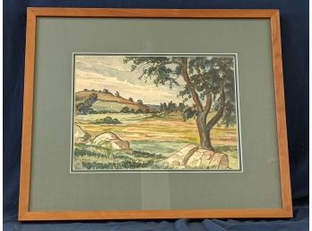 Listed Artist William McNulty Watercolor Landscape Painting