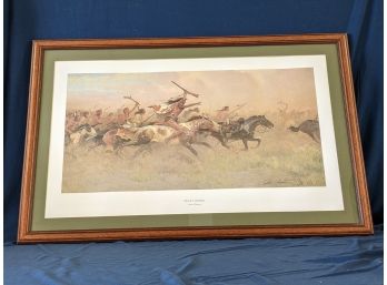 'Crazy Horse' Western American Heritage Print By John Clymer, Pencil Signed And Numbered First Nations, Native