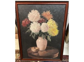 European Tabletop Still Life Painting  By Werner Mollweide Listed Artist W/ Numerous Auction Records