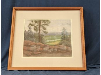 Listed Artist W J 'Jim' Willis Jr Pastel 'Yellowstone River' ~ Original Art