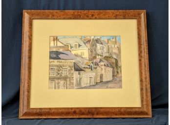 Signed Connecticut Artist Penny Chittenden  Watercolor Painting