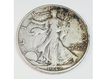 World War II----1942 Walking Liberty Half-dollar SILVER