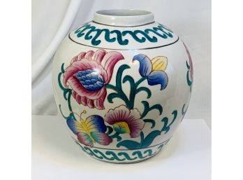 Hand Painted Vintage Ceramic Vase