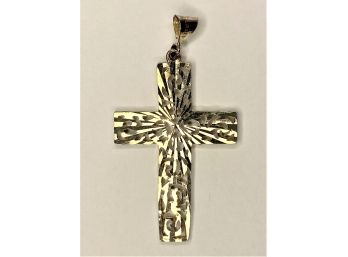 Sterling Silver Sparkling Cross Pendant