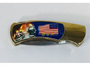 New Stainless Steal Fire Fighters Pocket Knife