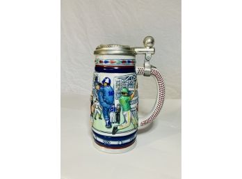 Large Avon Baseball Themed Stein Handmade In Brazil 1984