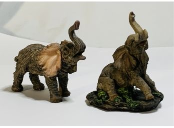 2 Elephant Figurines