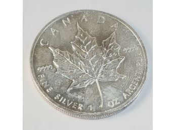 2013  25th Anniversary 1 Oz  .999 SILVER Canadian Maple Leaf Coin