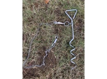 Dog Chain Twisty Ground Spike/ Stake