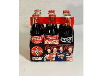 6 Pack Un Opened Nascar Coco-Cola  Bottles