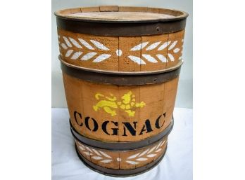 Small Cognac Advertising Barrel