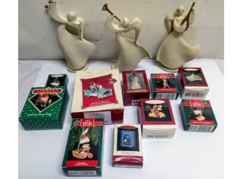 Christmas Ornaments And Angel Figures