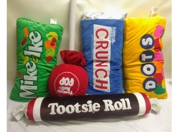 Jumbo Life Size Candy Pillows Crunch Bar, Dots, Tootsie Roll, Etc.