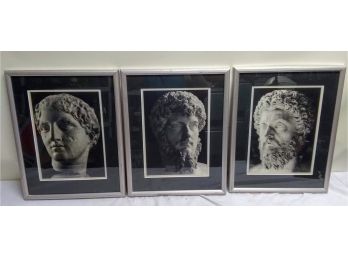 Three Framed Roman Prints