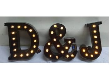 D & J Lighted Letters