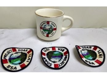 1971 BSA Boy Scouts Of America Mug & Patches