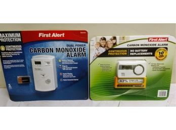 Two First Alert Carbon Monoxide Alarms - Brand New