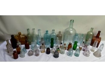 Collection Of Mixed Vintage Bottles