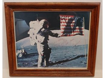 Astronaut Gene Cernan Signed Framed 8x10 Photo Apollo 17 Moon Landing