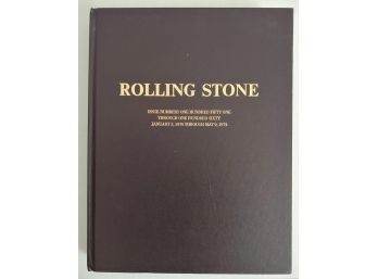 Rolling Stone Leather Bound Magazines Book #12  January 3,1974 Through May 9,1974 Issue #151 Thru 160