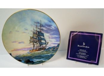 Royal Doulton Journeys End Decorative Plate Log Of The Dashing Wave' 10-3/4