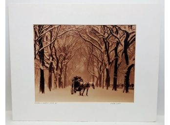 Serge Lurie Hand Signed Winter In Central Park III Photograph Print