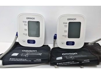 Pair Of Omron Model BP710N Blood Pressur Monitors