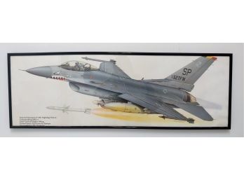 Aviation Art General Dynamics F-16C Fighting Falcon Framed Print By Keith Fretwell