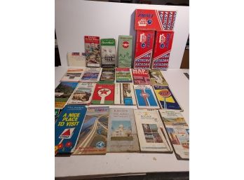 Vintage Road Maps And Advertising