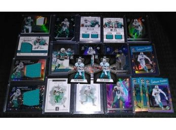 Lot Of 20 Autographed & Jersey Relic Miami Dolphins Football Cards