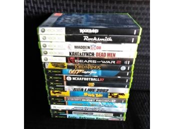 Lot Of 16 Xbox & Xbox 360 Video Games