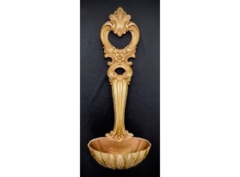 Vintage Mid-century Syroco Inc. Gold-tone Wall Hanging Figural Spoon Basin