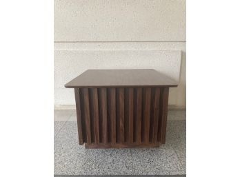 Vintage Mid-century Brutalist Laminate Side Table