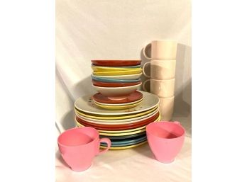 Large Grouping Of Assorted Vintage Melamine Dishware